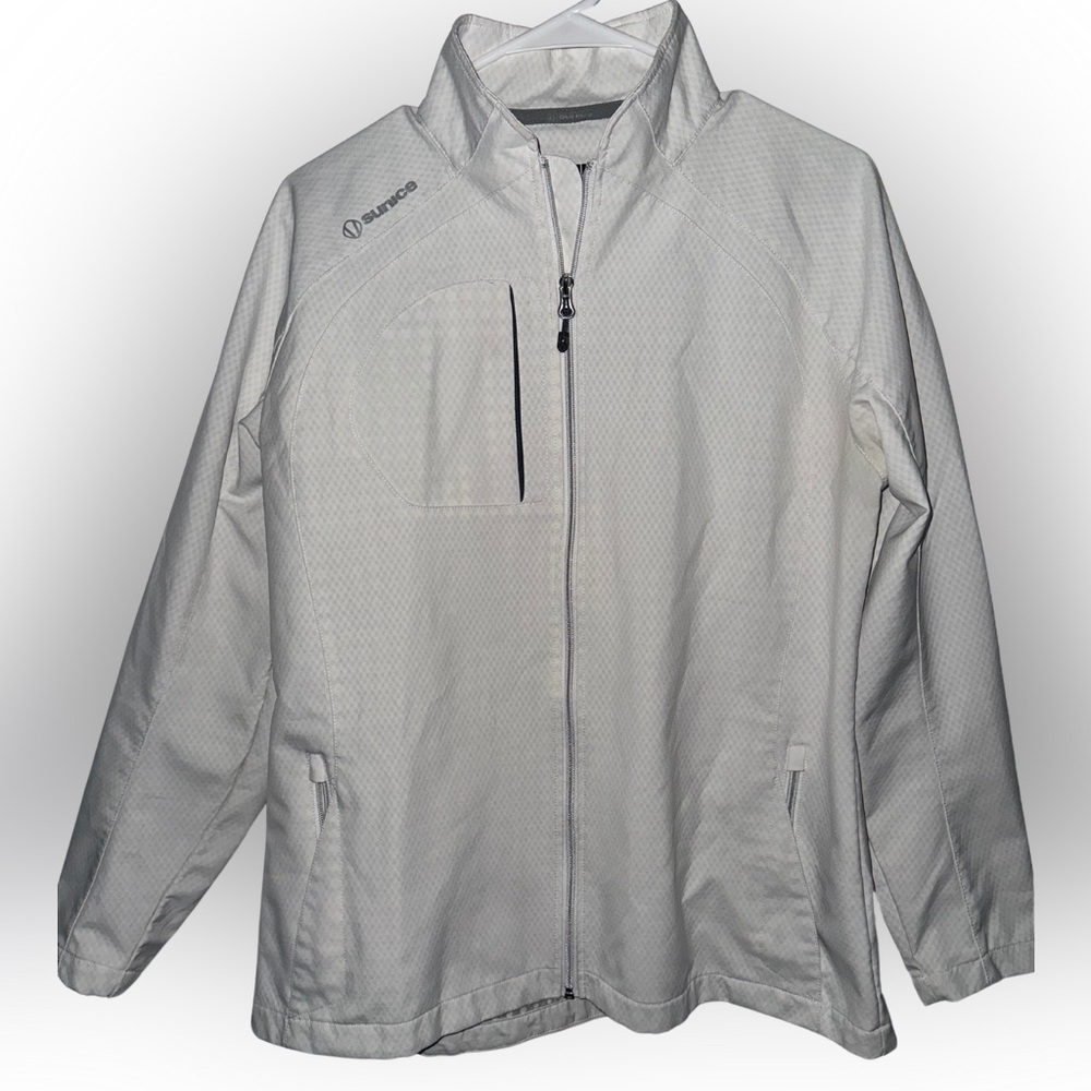 Sunice Off-White Performance Sports Jacket Size XL NWOT
